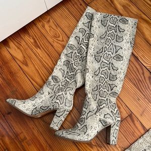 Express faux snake boot